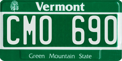 VT license plate CMO690