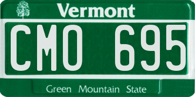VT license plate CMO695