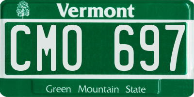 VT license plate CMO697