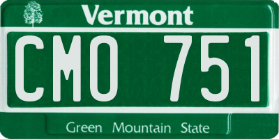 VT license plate CMO751
