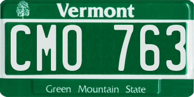 VT license plate CMO763