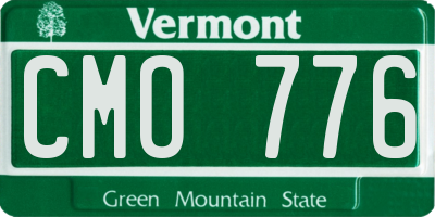 VT license plate CMO776