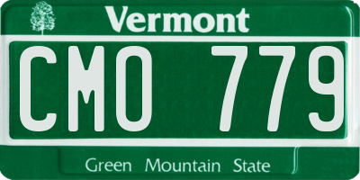 VT license plate CMO779