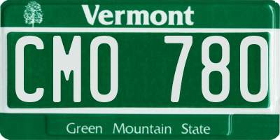 VT license plate CMO780