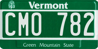 VT license plate CMO782