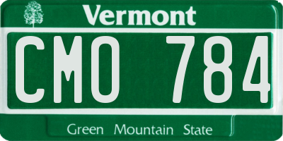 VT license plate CMO784