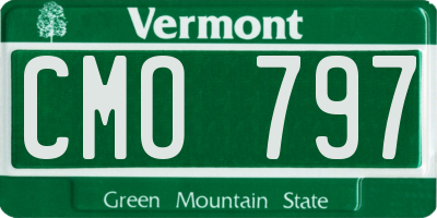 VT license plate CMO797