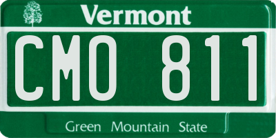 VT license plate CMO811