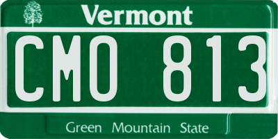 VT license plate CMO813