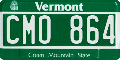 VT license plate CMO864