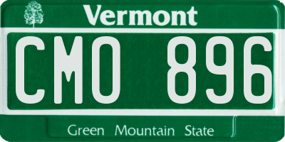 VT license plate CMO896