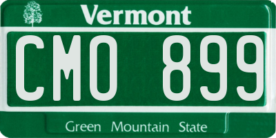 VT license plate CMO899