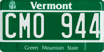 VT license plate CMO944