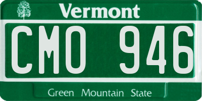 VT license plate CMO946