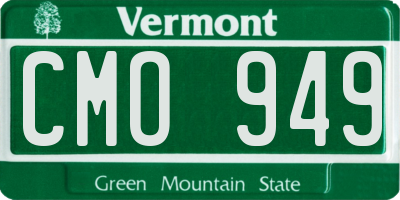 VT license plate CMO949