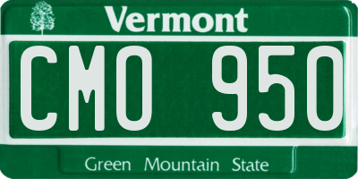 VT license plate CMO950