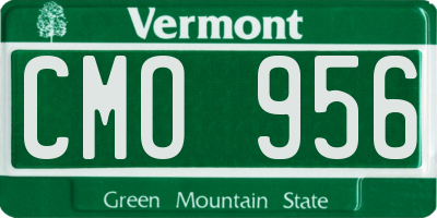 VT license plate CMO956