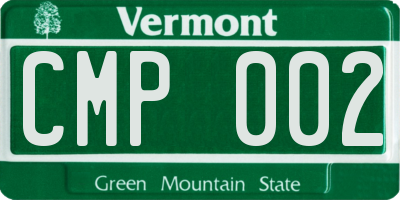 VT license plate CMP002