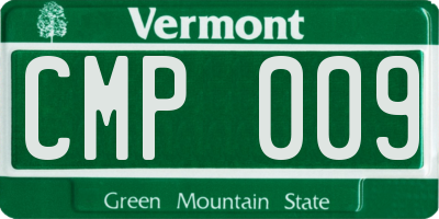 VT license plate CMP009