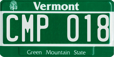 VT license plate CMP018