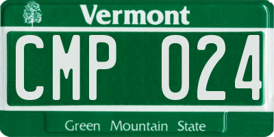 VT license plate CMP024