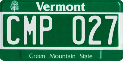 VT license plate CMP027