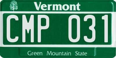 VT license plate CMP031