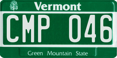 VT license plate CMP046