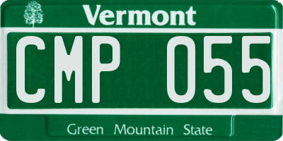 VT license plate CMP055