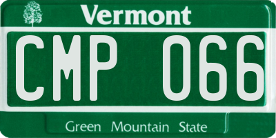 VT license plate CMP066