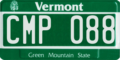 VT license plate CMP088