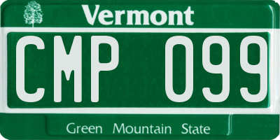 VT license plate CMP099