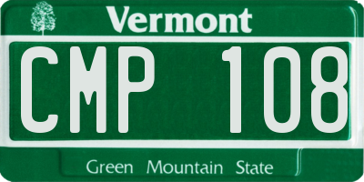 VT license plate CMP108