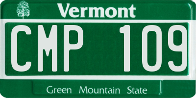 VT license plate CMP109