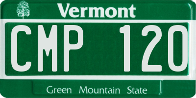 VT license plate CMP120
