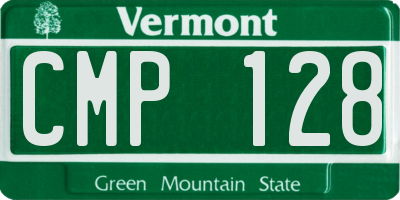 VT license plate CMP128