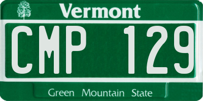 VT license plate CMP129