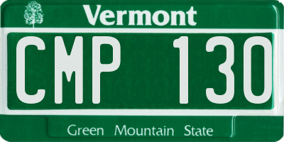 VT license plate CMP130