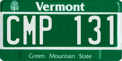 VT license plate CMP131