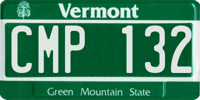 VT license plate CMP132