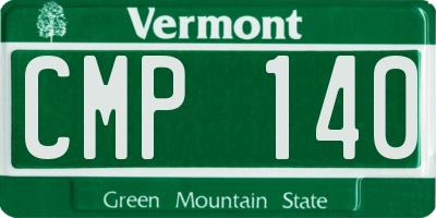 VT license plate CMP140
