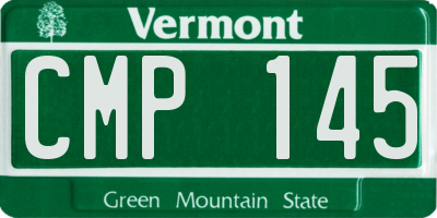VT license plate CMP145