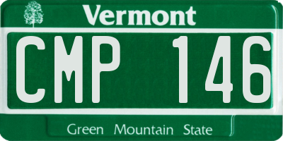 VT license plate CMP146