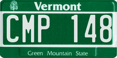 VT license plate CMP148