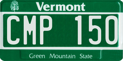 VT license plate CMP150