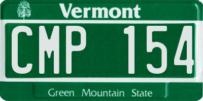 VT license plate CMP154