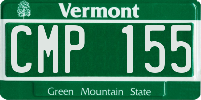 VT license plate CMP155