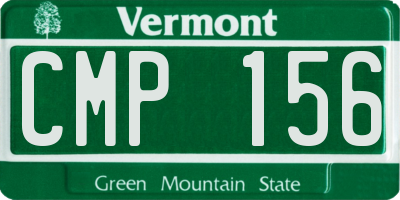 VT license plate CMP156