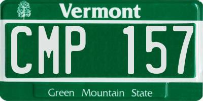 VT license plate CMP157
