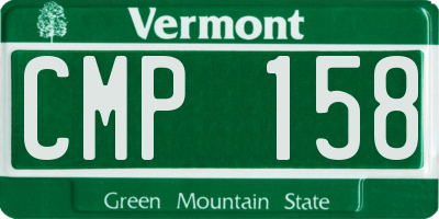 VT license plate CMP158